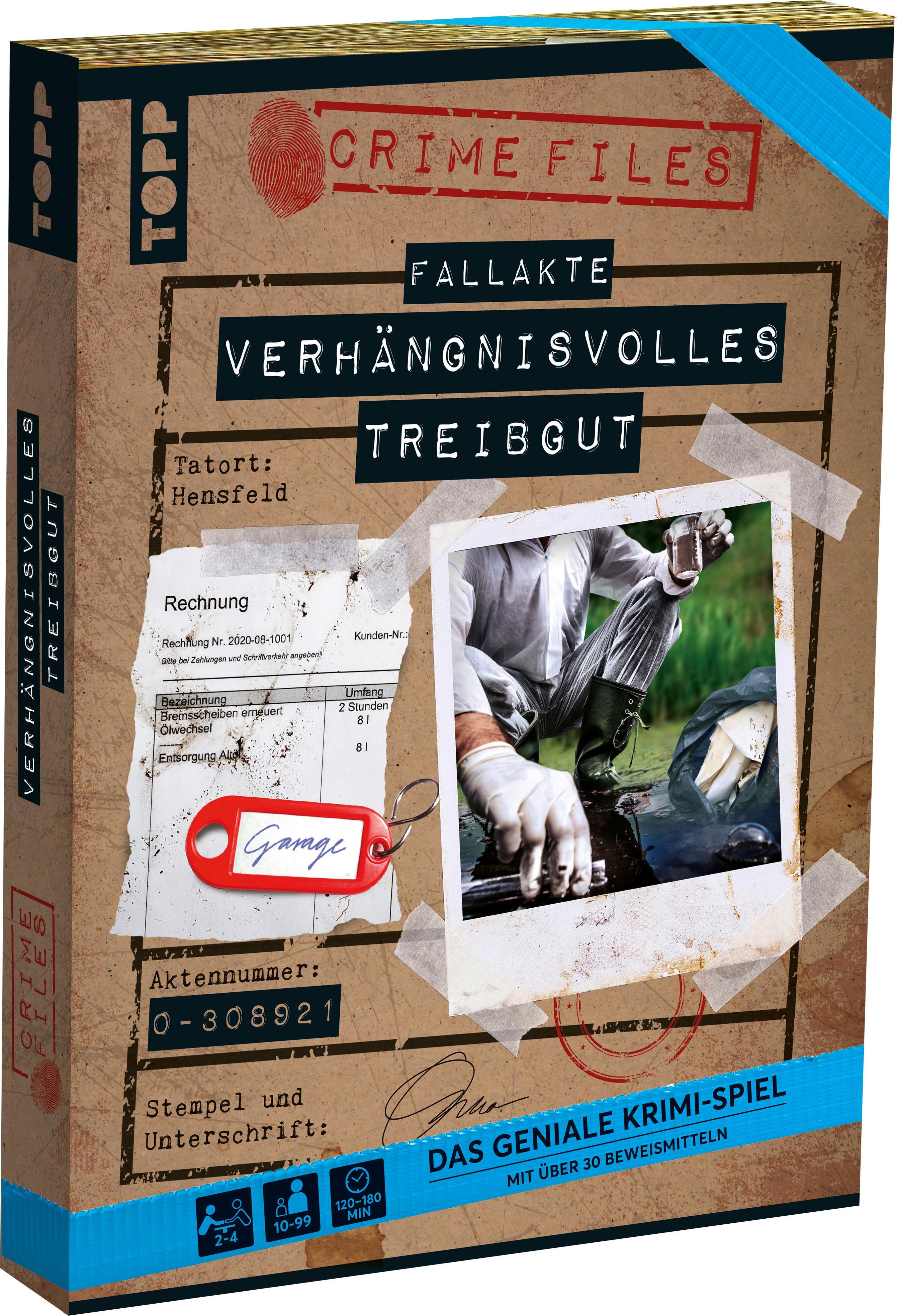 Crime Files - Fallakte: Verhängnisvolles Treibgut - Das geniale Krimispiel mit über 30 Beweismitteln 18092