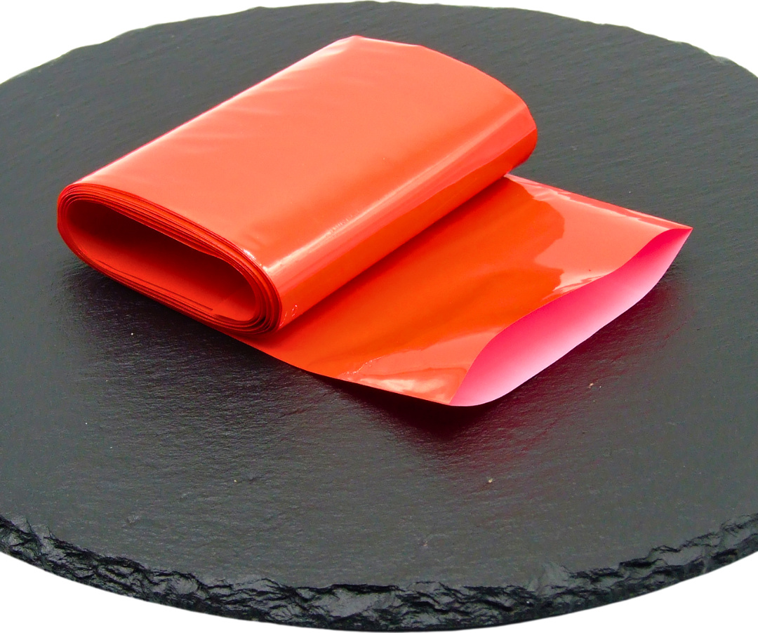Alcofermbrew Wursthülle aus Kunststoff 65mm/5m – Rot Sterildarm, Därme Kunstdarm Kunstdärme Kunststoffdärme für Aufschnitt Kunststoffhülle