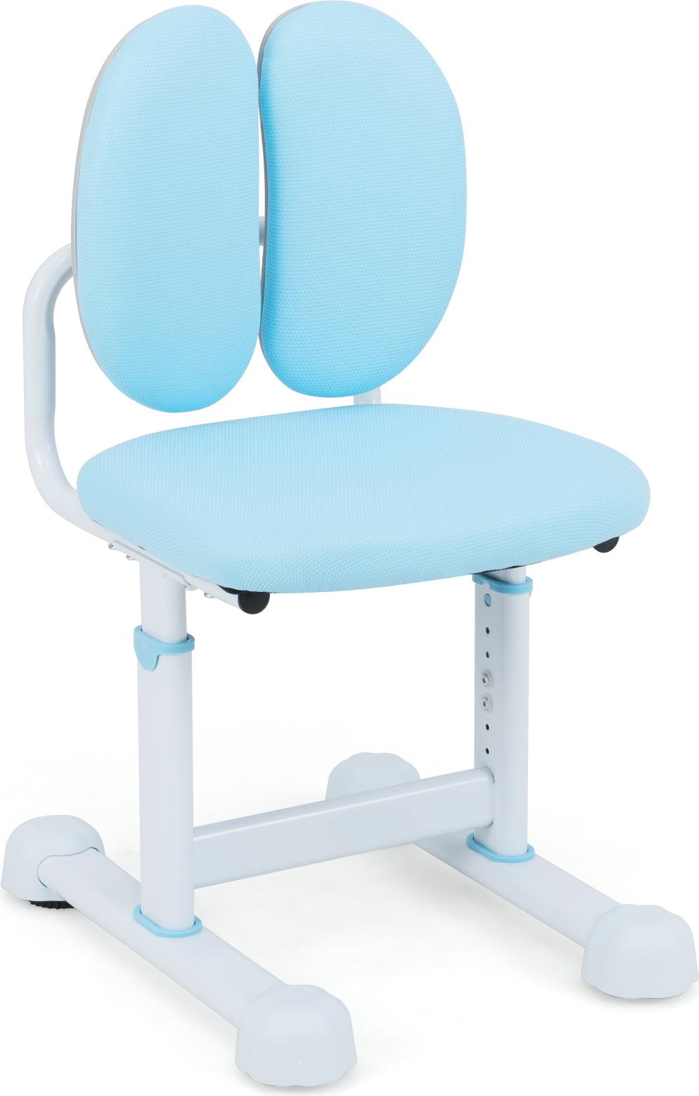 COSTWAY detská stolička k písaciemu stolu, výška sedadla 35-43 cm, detská stolička k písaciemu stolu s operadlom, kancelárska stolička, detská stolička pre deti od 3 rokov, modrá