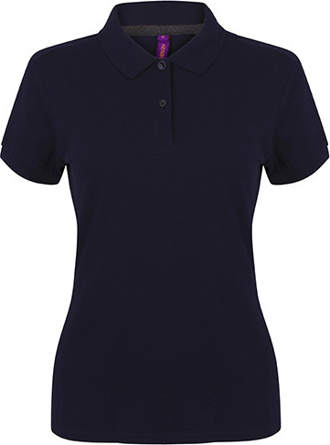 Henbury H102 | Damen Microfine-Piqué Polo Shirt / - Farbe: Navy - Größe: XS