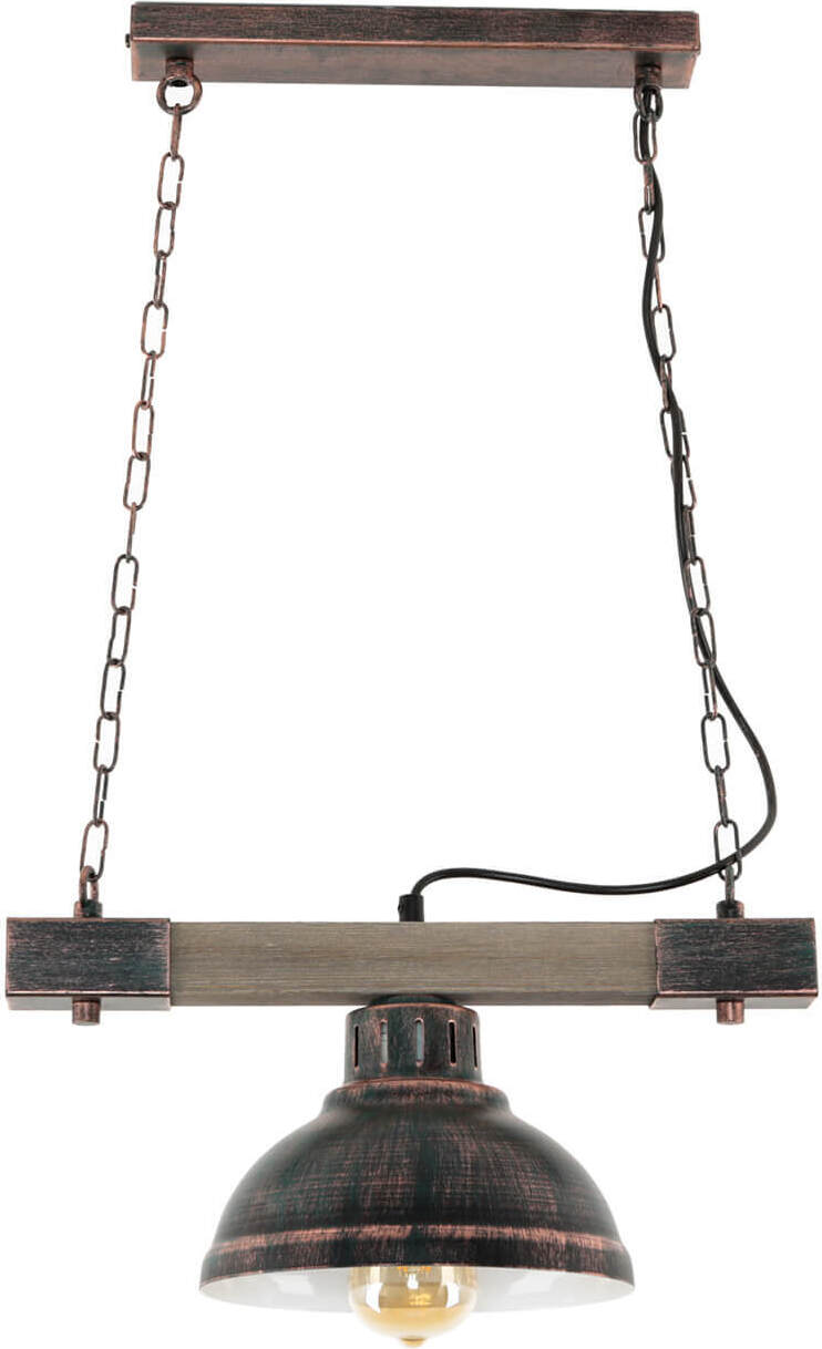 Licht-Erlebnisse Hakon braune Industrielampe LOFT 9056