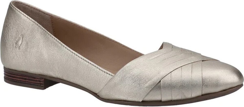 Hush Puppies - Dámske baletné topánky "MARLEY", metalické, kožené FS10424 (39 EU) (Zlaté)