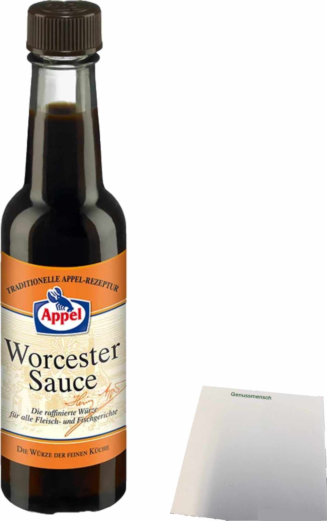 Appel Worcestersauce (140ml Flasche) + usy Block