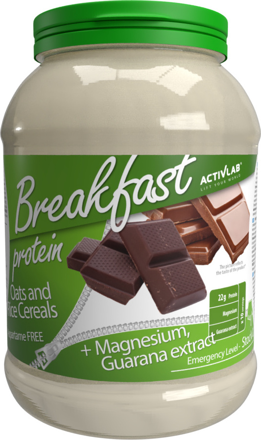 Activlab Protein Breakfast 1000g, Hoher Proteingehalt, Hafer- und Reisflocken, Guarana und Magnesium - Schokolade ACTIV/1025