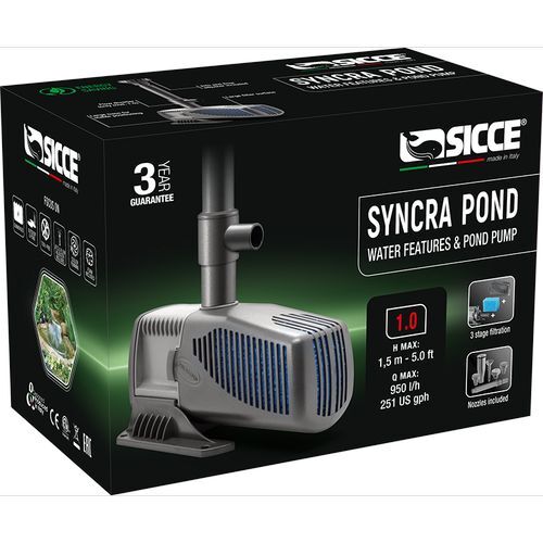 SICCE SYNCRA POND 1,0 jazierkové čerpadlo s fontánou, 997499
