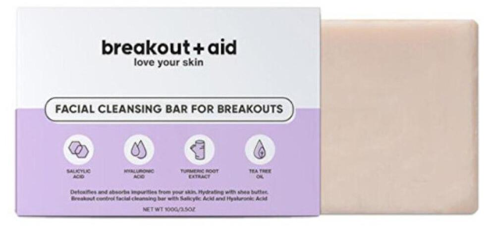 Breakout+aid - Facial Cleansing Bar For Breakouts (problematic skin) 100.0g