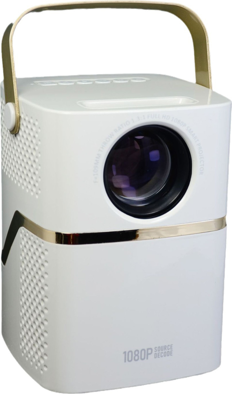 andoer 720P-Projektor, tragbarer Filmprojektor, kompatibel mit Smartphone, TV-Stick, DVD-Player