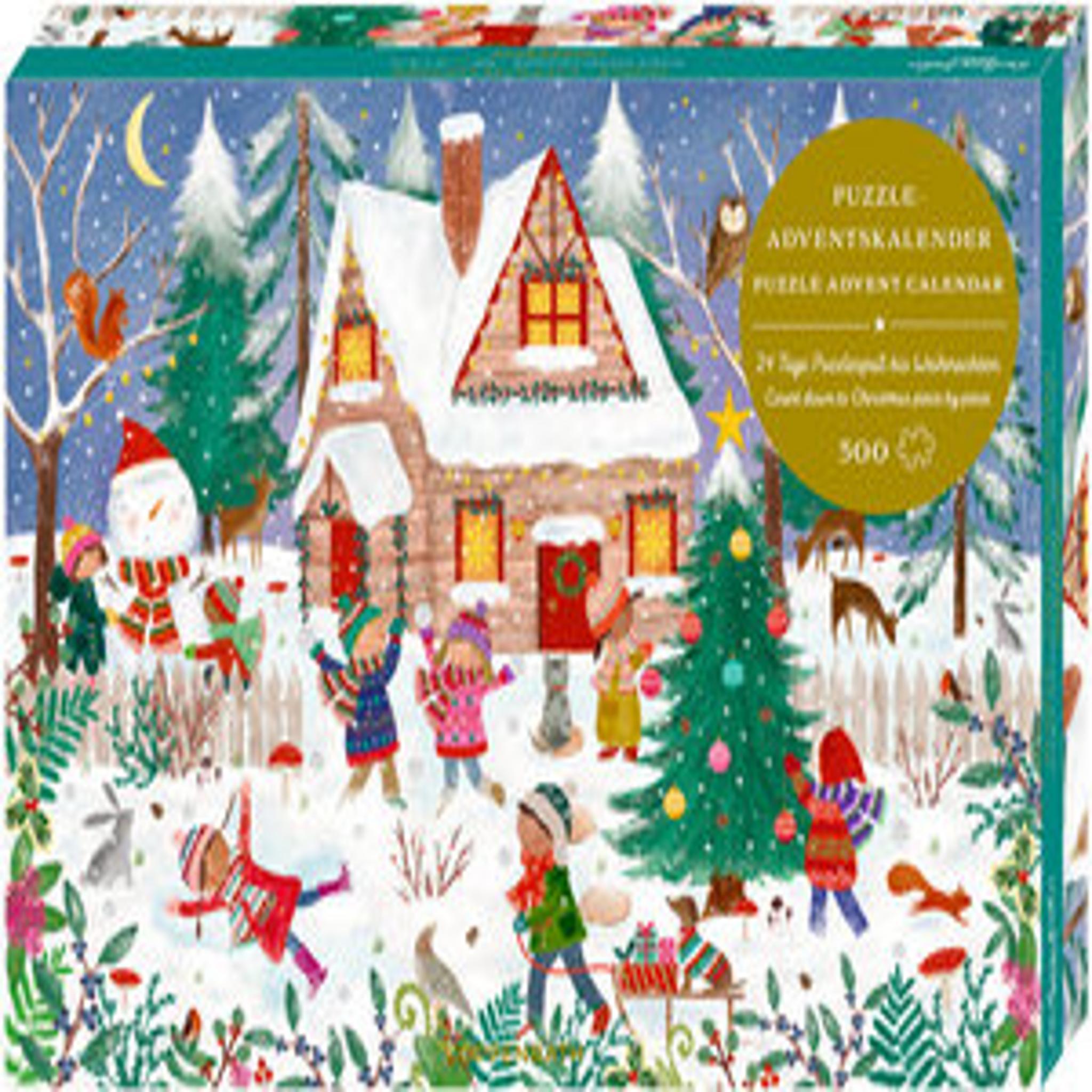 Puzzle adventný kalendár - Šťastný zimný čas