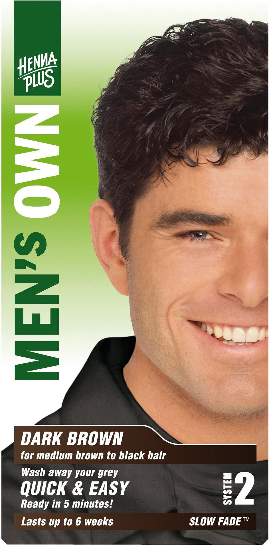 Henna Plus HENNAPLUS Naturfarbe für Männer DARK BROWN, 80 ml