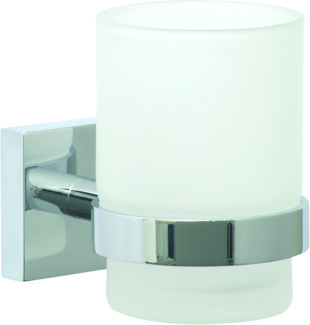 nie wieder bohren nwb Glashalter Pro 030 P03145 chrom, mit Befestigungstechnik zum Kleben