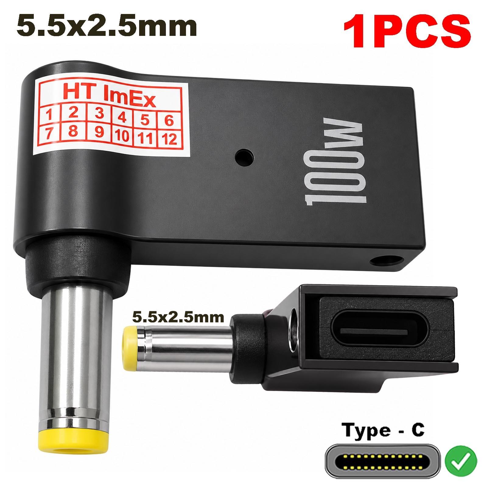 HT ImEx Adapter 5,5x2,5mm auf USB-C PD für Packard Bell EasyNote Hera C, Hera G