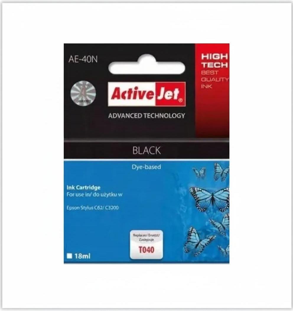 Tusz ActiveJet do drukarki Epson AE-40N black C62 C3200 18ml
