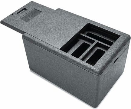 VEPATIM 2x Mehrwegshipper mit Deckel aus EPP Akkuversion 600 x 400 x 347 mm 33 Liter