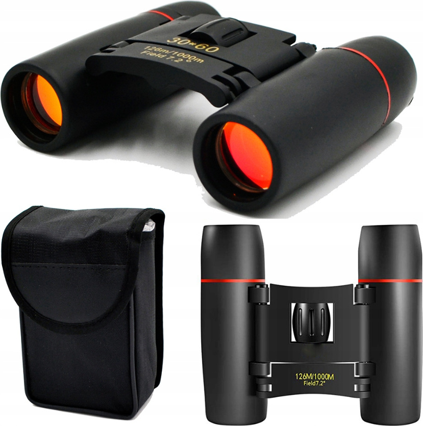 Aspeco 🤩Tag-Nacht-Fernglas, Militärfernglas, Jagdfernglas, Feldstecher 30x60 kompakt🤩 LORNETKA MAA