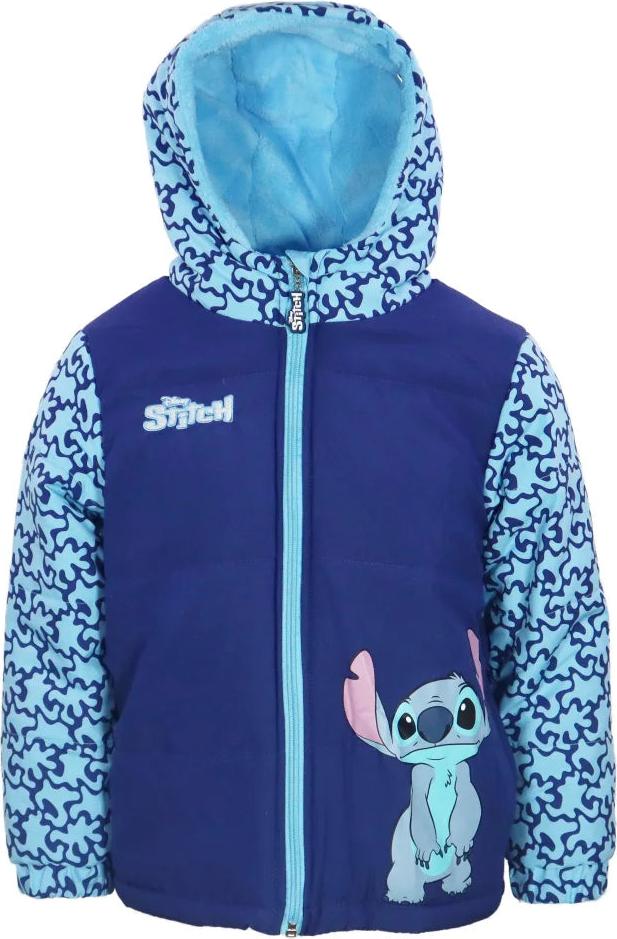 Disney Stitch Kinder Winterjacke Jungen Jacke mit Kapuze – Blau / 110