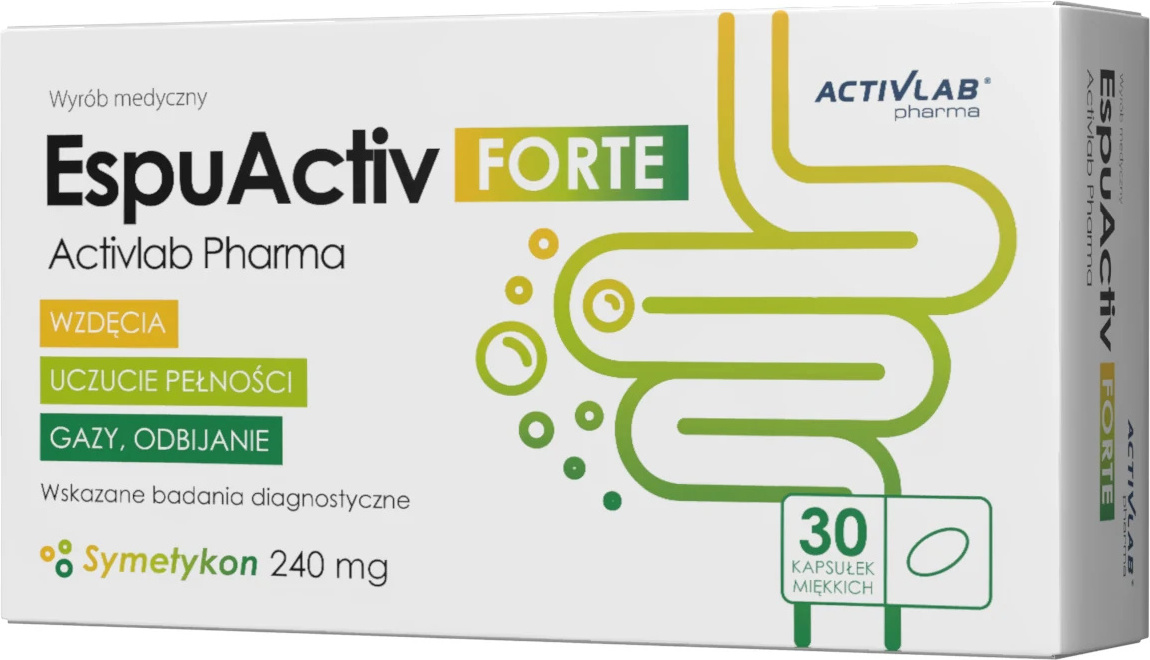 Activlab Pharma EspuActiv Forte – Symetikon 240 mg (30 Softgel-Kapseln) FR/T582