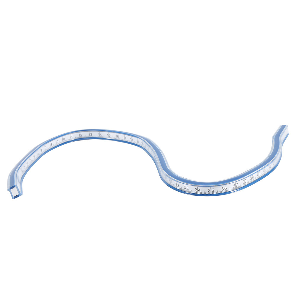Cocosity Kurvenlineal, flexibles Kurvenlineal, Kunststoff-Kurvenlineal, Kurvenzeichnung, Kurvenmessung