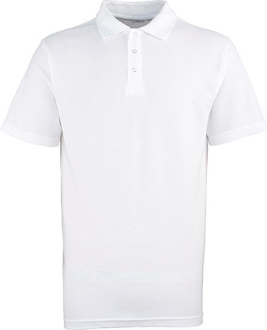 Premier Workwear PR610 | Herren Workwear Stud Polo / / WRAP - Farbe: White - Größe: M