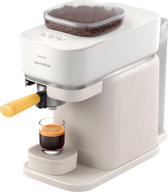Philips BAR300/03, Espresso kávovar, 1,2 L, Kávové zrná, Vstavaný mlynček, 1550 W, Biela