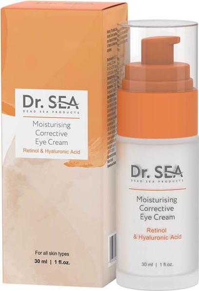 Dr.Sea Feuchtigkeitsspendende und korrigierende Augencreme mit Retinol und Hyaluronsäure