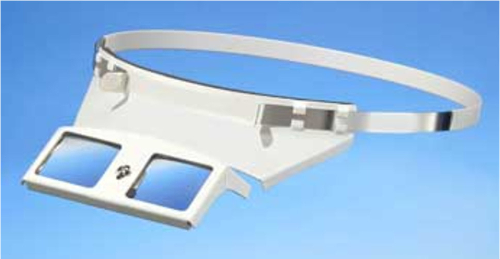 Schmerler Binokulare Kopfbandlupe 5350, mit Linsenrahmen 2,5 x 535001025