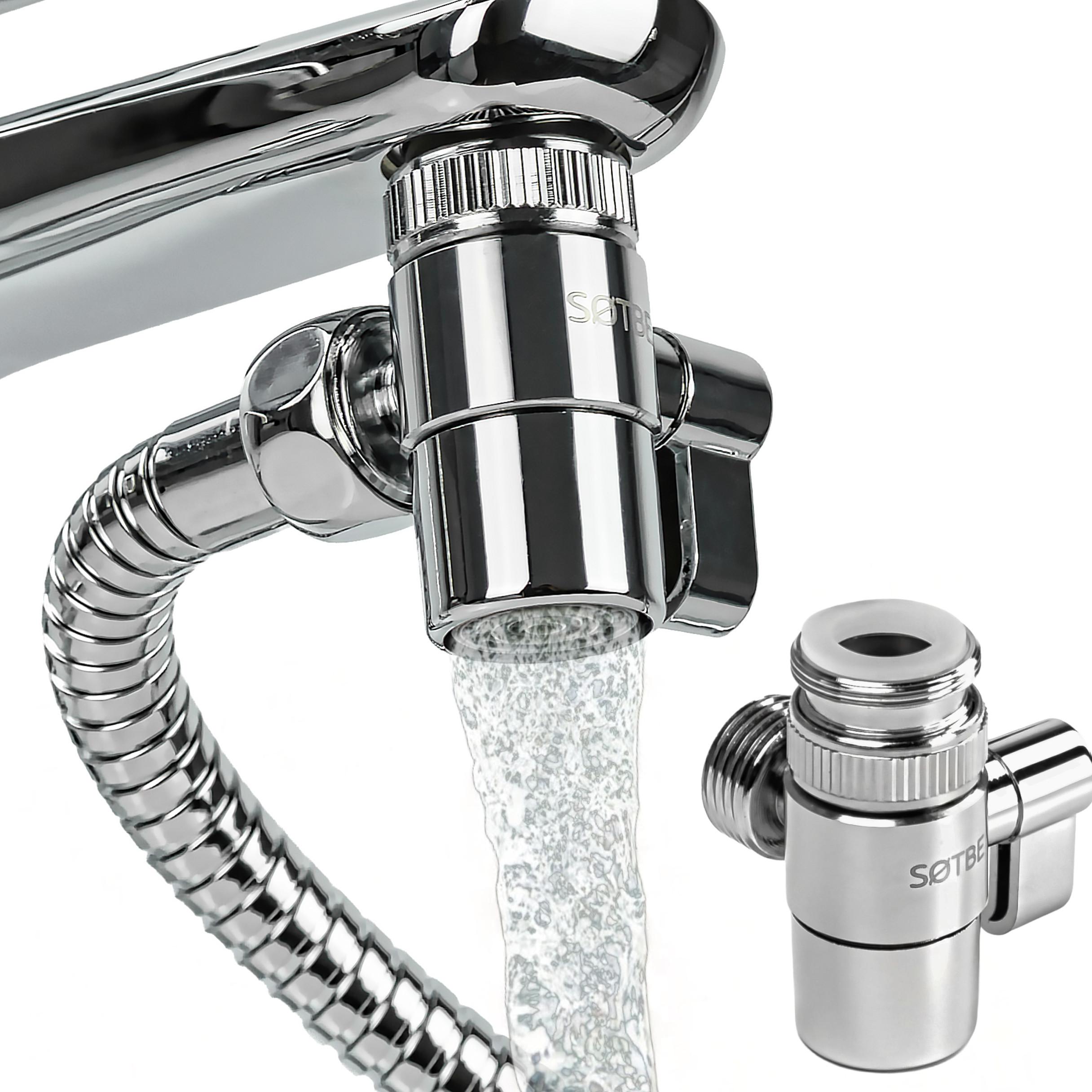 SOTBE Strahlregler mit Umschalter G1/2 Adapter für Bidetarmaturen Wasserbrausen LARK-FCON-7833833