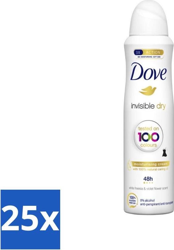 Dove - Deodorant - Spray Invisible Dry - Unsichtbarer Schutz - 250 ml - Vorteilspack - 25 Stücke 8721425