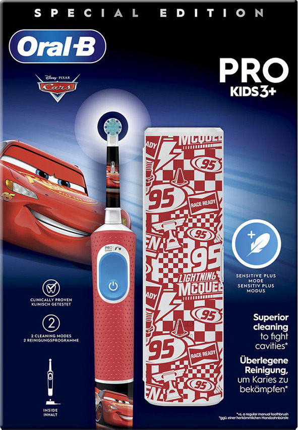 Oral-B KINDERZAHNBÜRSTE MIT REISEETUI (PRO 103 KIDS CARS)