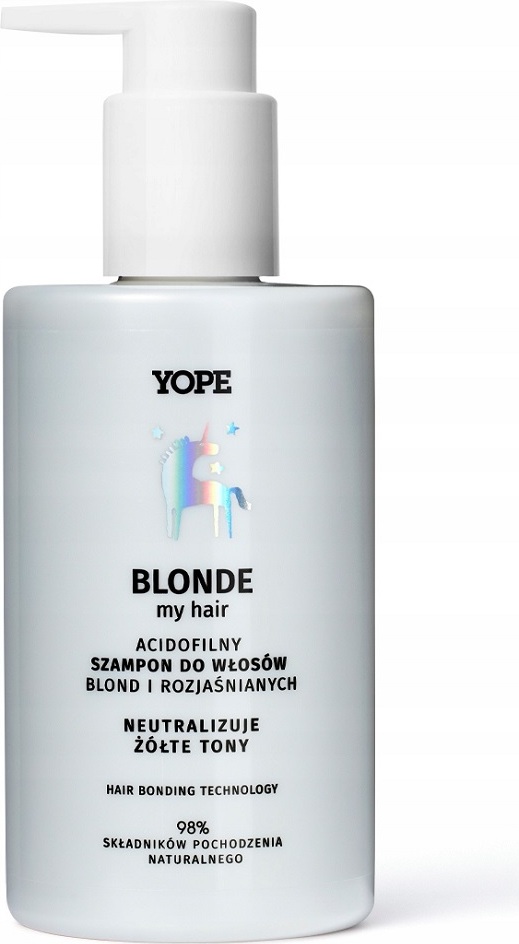 YOPE Blonde My Hair Acidophiles Shampoo für blondes und blondiertes Haar - neutralisiert Gelbstiche, 300 ml