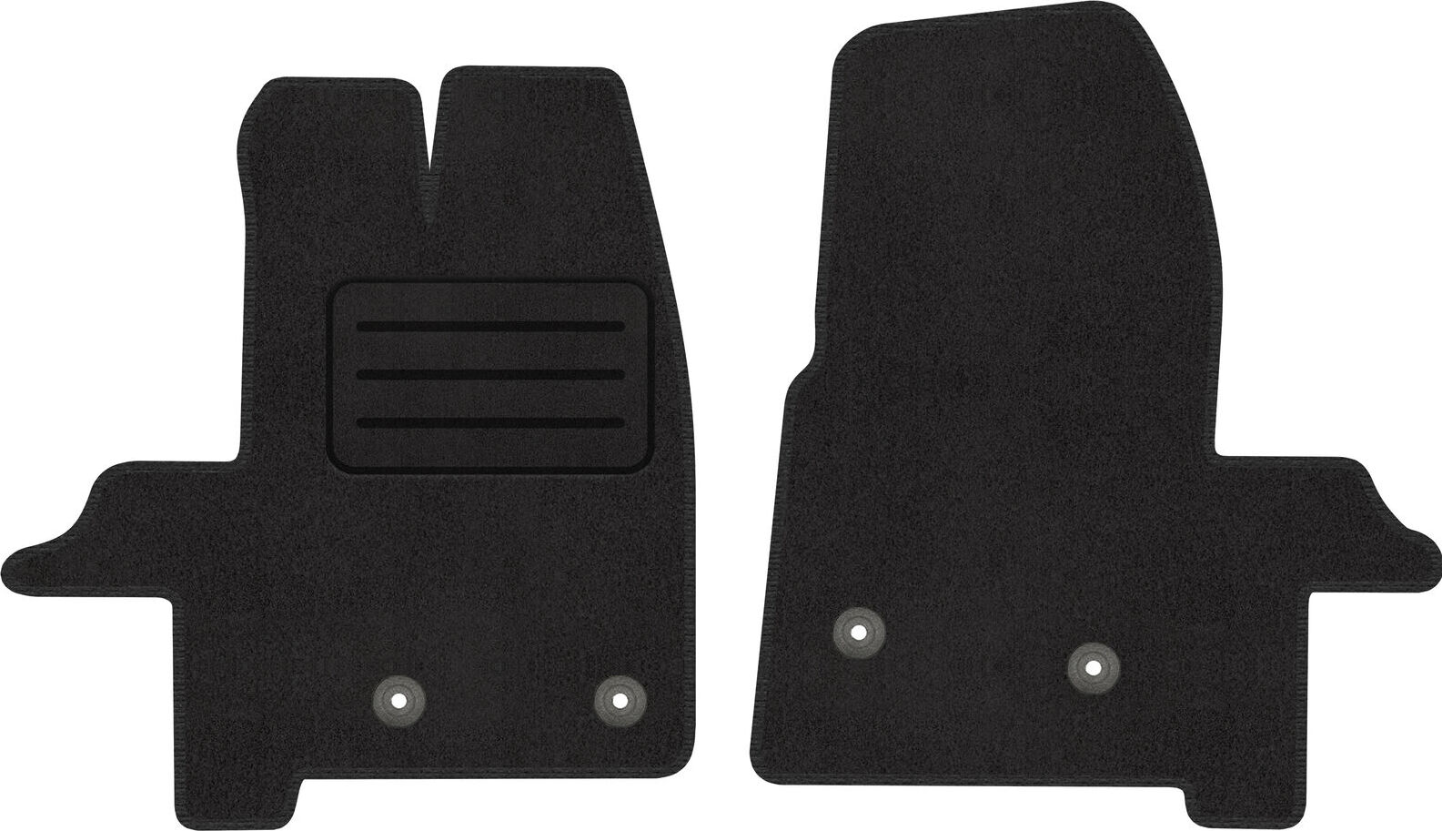 Wielganizator Tappetino per guidatore, in velluto, adatto per Toyota Urban Cruiser (2008 – 2014), lato conducente, tappetino in velluto nero, 1 pezzo – su misura