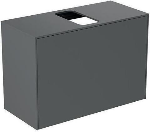 Ideal Standard Waschtischplatte CONCA ohne Ausschnitt 802x373mm anthrazit matt anthrazit matt TF010Y2
