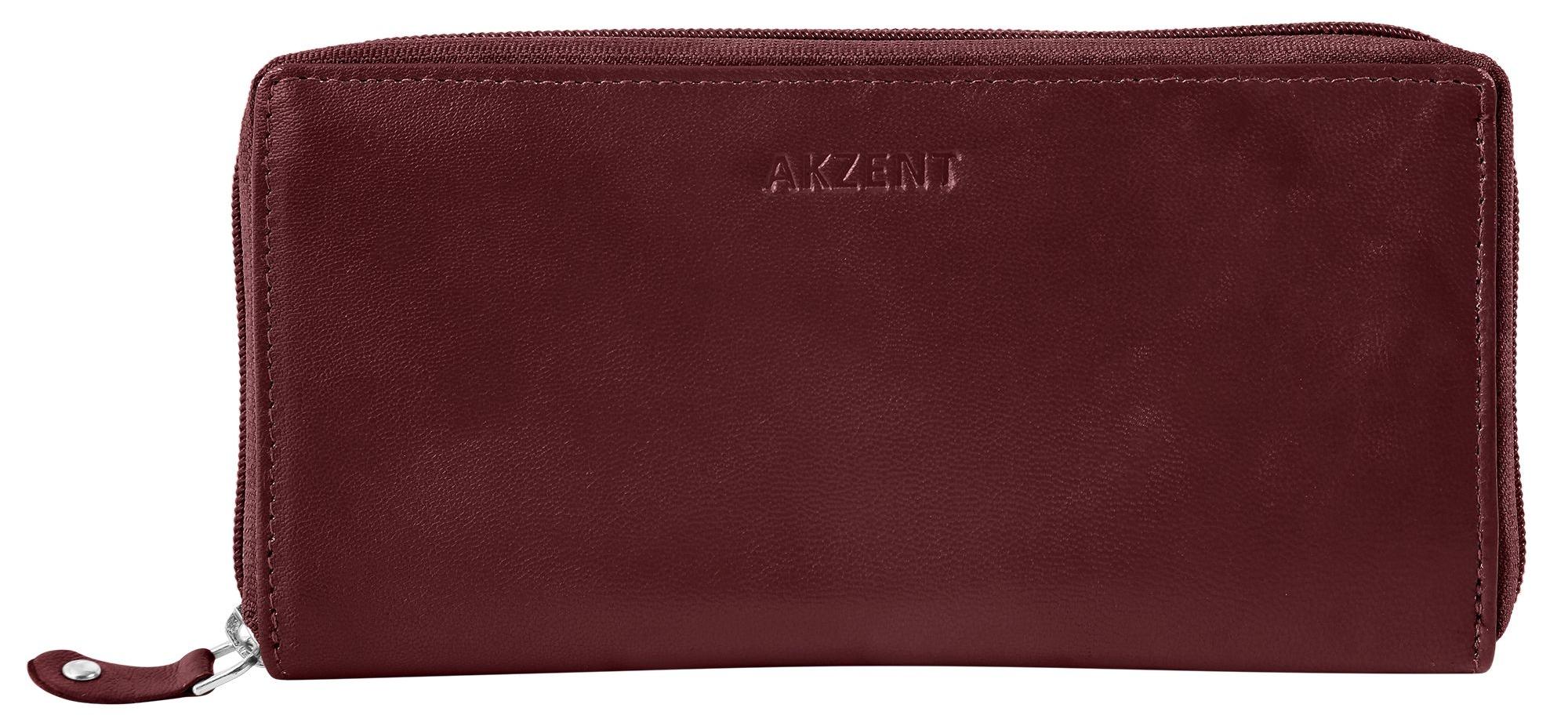 Akzent Damen Geldbörse Quer Echtleder Leyla Leyla, RFID-Schutz 3000438-004