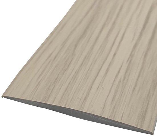 OEM PVC-Fußbodenabtrennung, 1 m x 5 cm, selbstklebend, graue Holzoptik, für Fliesen, Holz, Lamellen, Fugenfüllen 2026