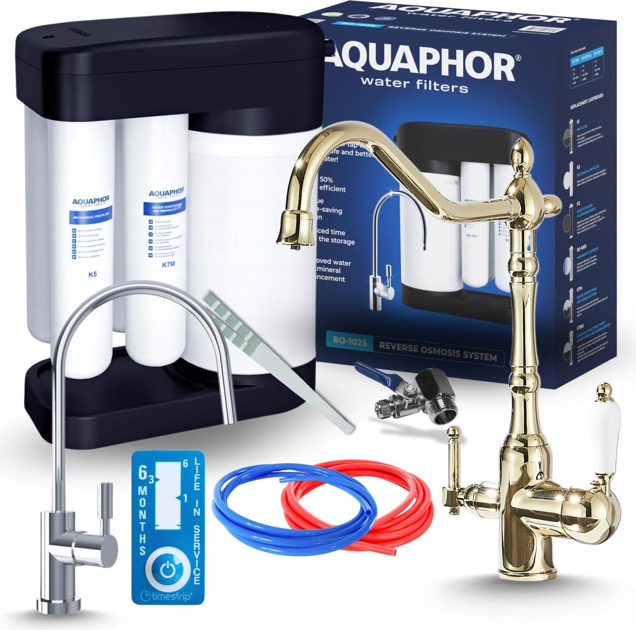 Wasserfilter Ro Morion Mit 3-Wege Küchenarmatur Chrom Image