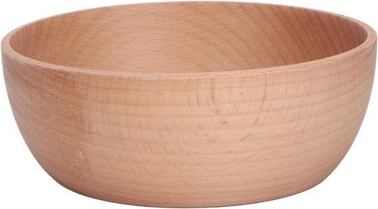 OEM Holzsalatmischer aus Buchenholz für Salat, Obst, Dip, Snack und mehr - 20 cm - Rundmodell 2026