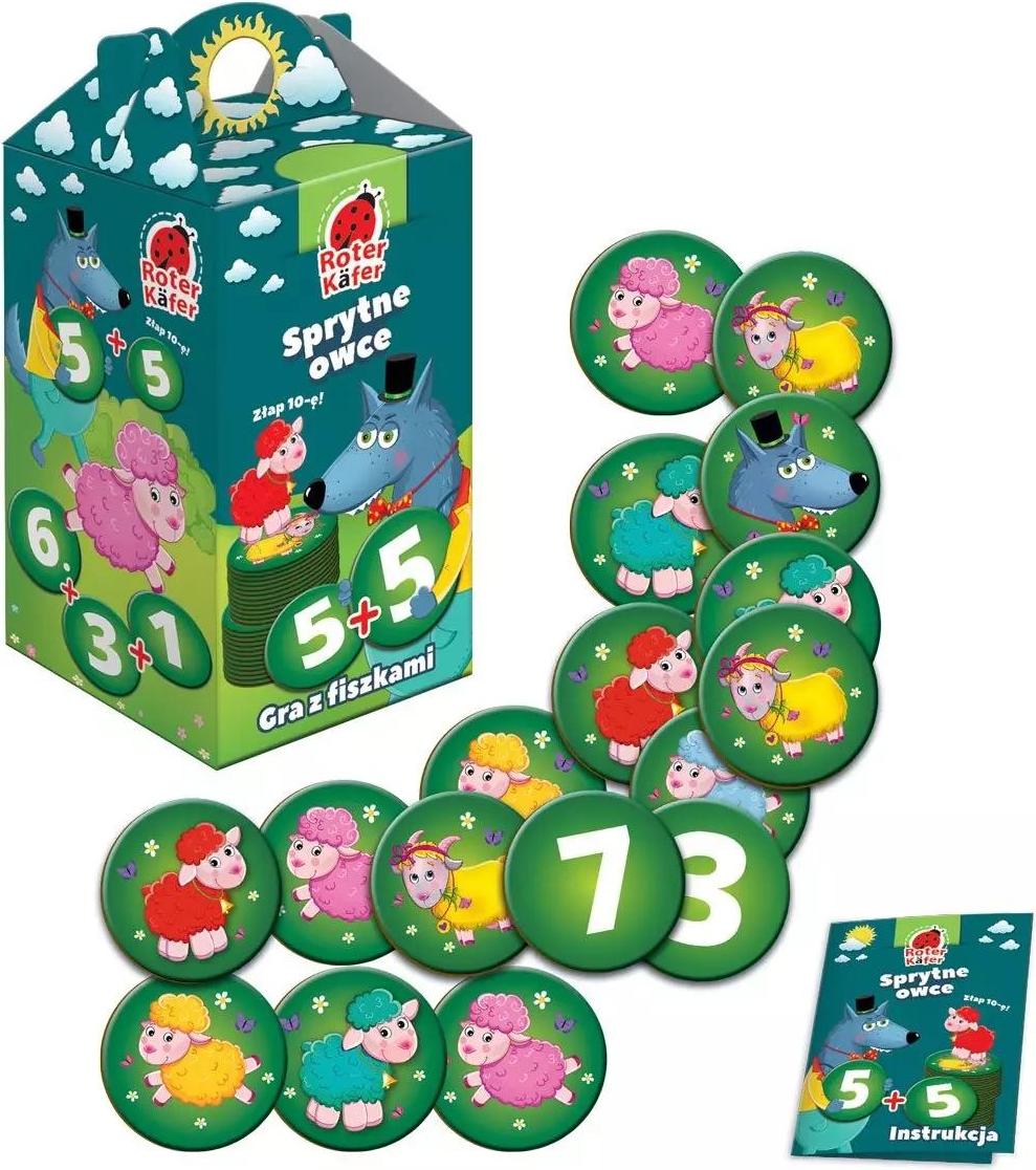 Roter Kafer Pädagogisches Zählspiel „Smart Sheep“ für Kinder - Roter Kafor, zur Entwicklung mathematischer und logischer Fähigkeiten.