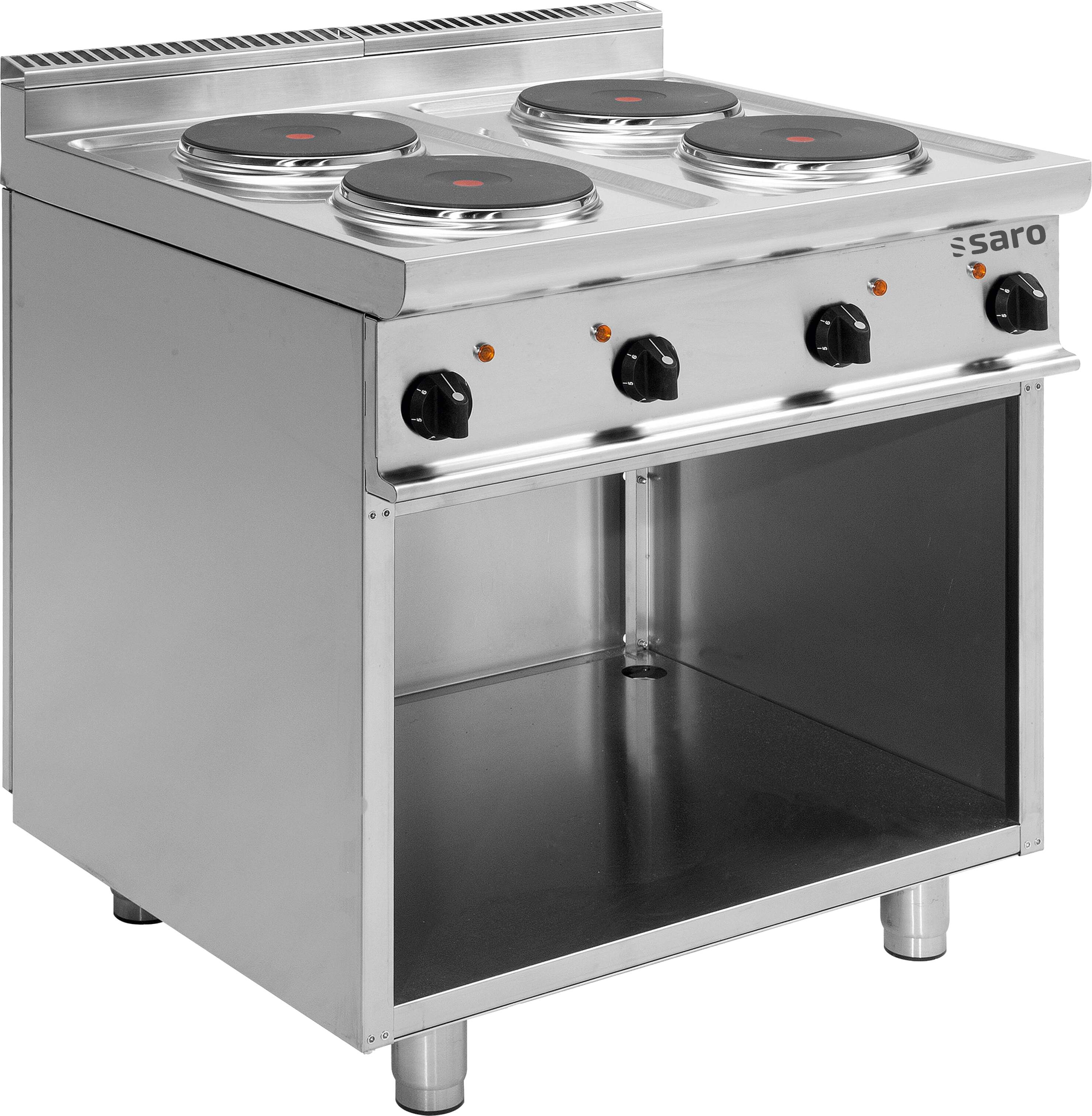 Saro Elektroherd Mit Offenem Unterbau Modell E7/Cuet4Ba, Maße: B 400 X T 700 X H 270 323-2115