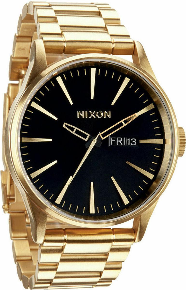 Pánske hodinky Nixon A356-510 čierne zlato