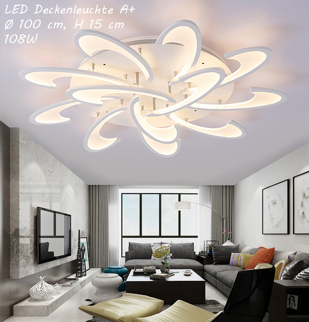12W-108W LED Deckenleuchte Deckenlampe Dimmbar Wohnzimmer Lampe Schlafzimmer 