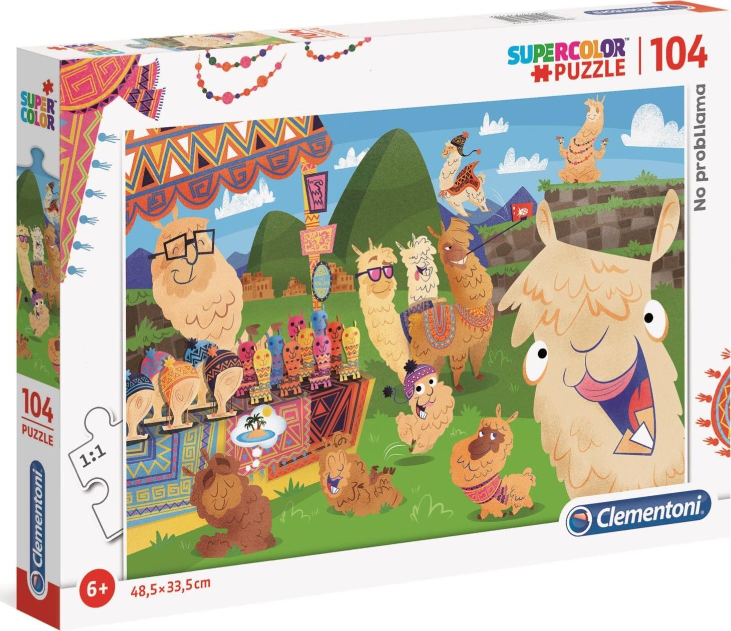 Clementoni No ProbLLAMA Puzzlespiel 104 Stück(e) Cartoons 27279