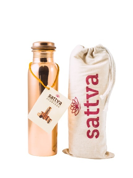 Sattva Group Sattva Schlichte Kupferflasche, 650ml