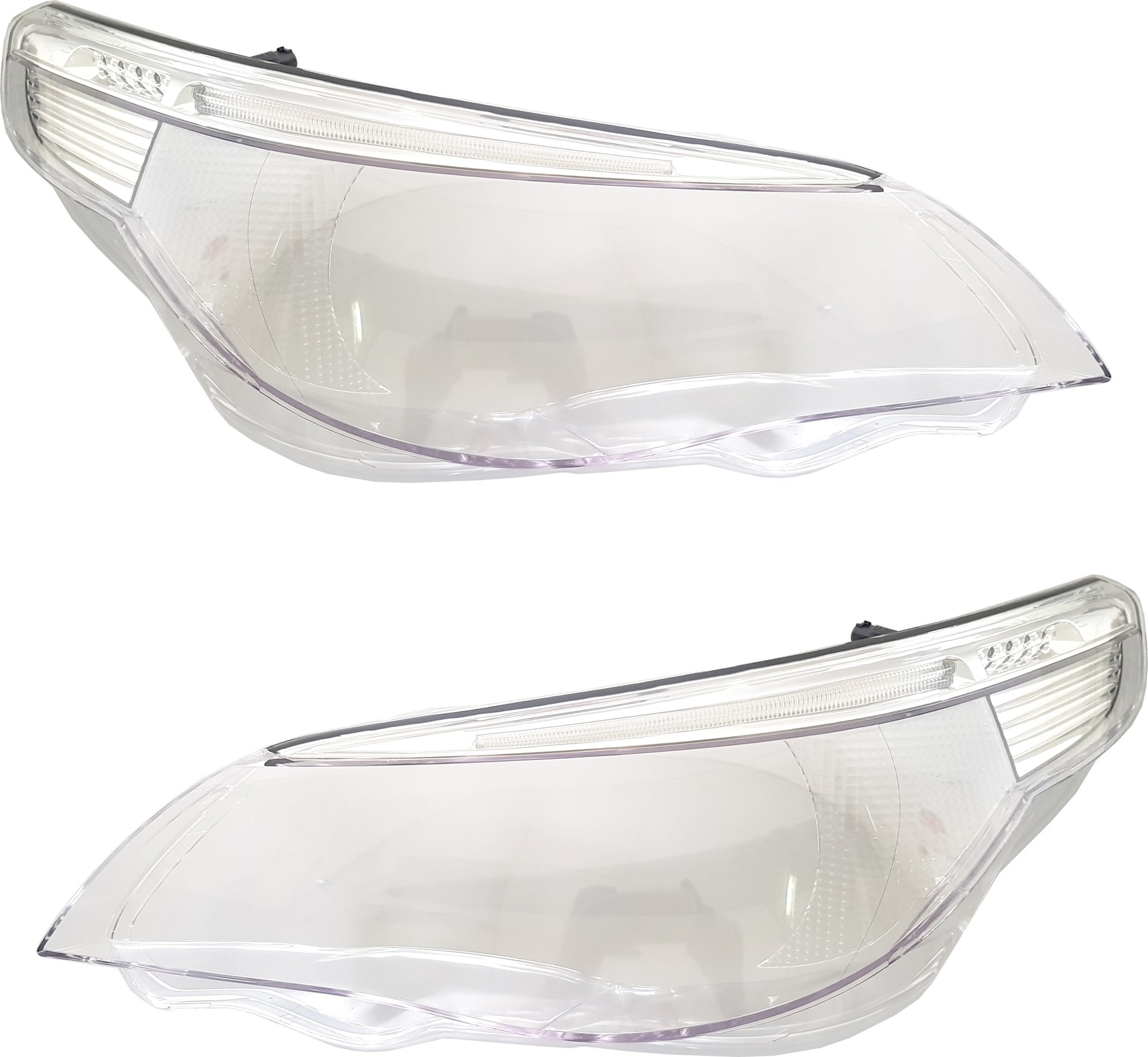 TYC Streuscheiben Scheinwerfer Set für 5er BMW E60 E61 2003-2007 Halogen Scheibe *20-0937-LA-1+0938-LA-1