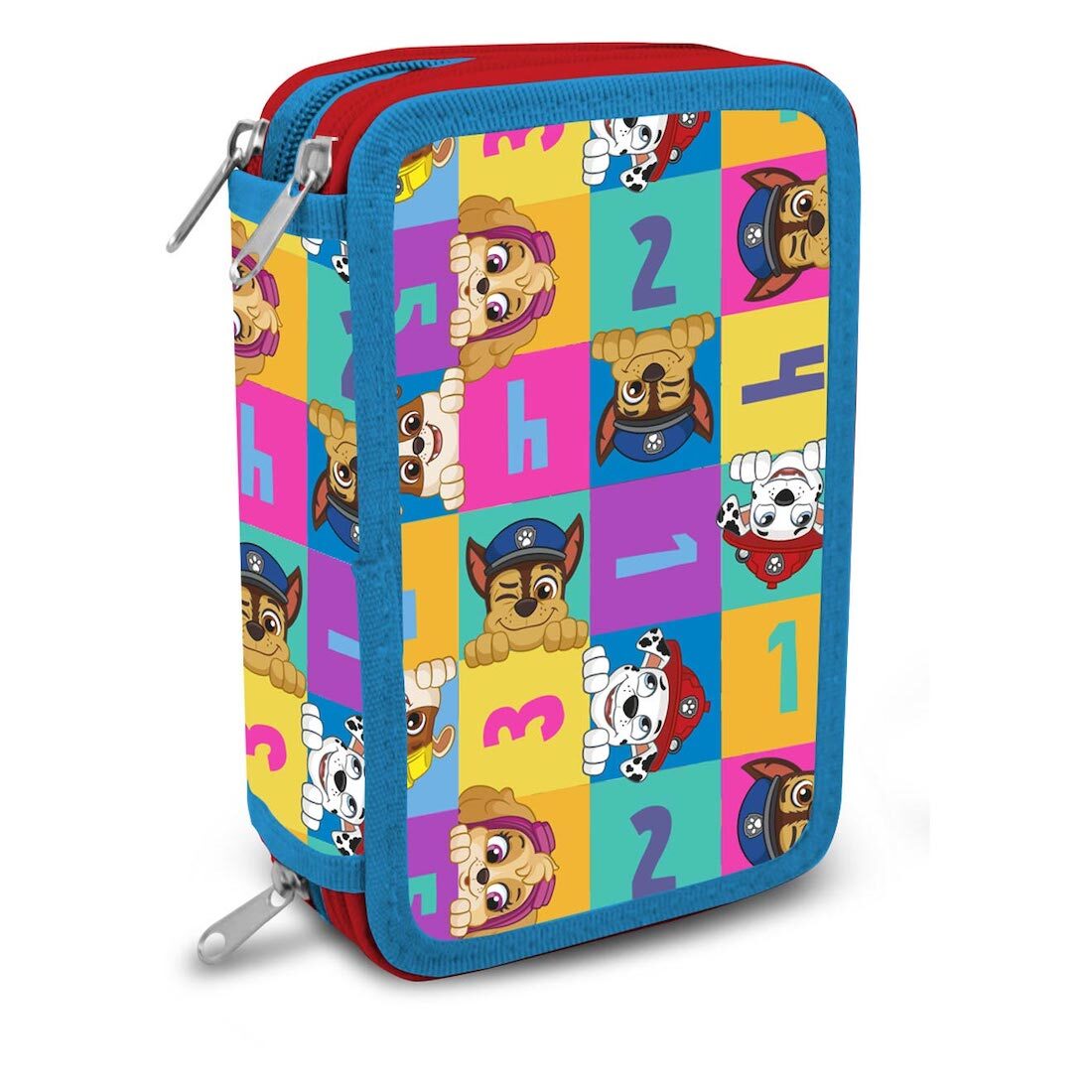 Trousse De Toilette Paw Patrol Pour Enfants - Avec Peigne Et Serviette - Transparente à Fermeture éclair - Rouge/bleu - Pour Voyage, école, Camping