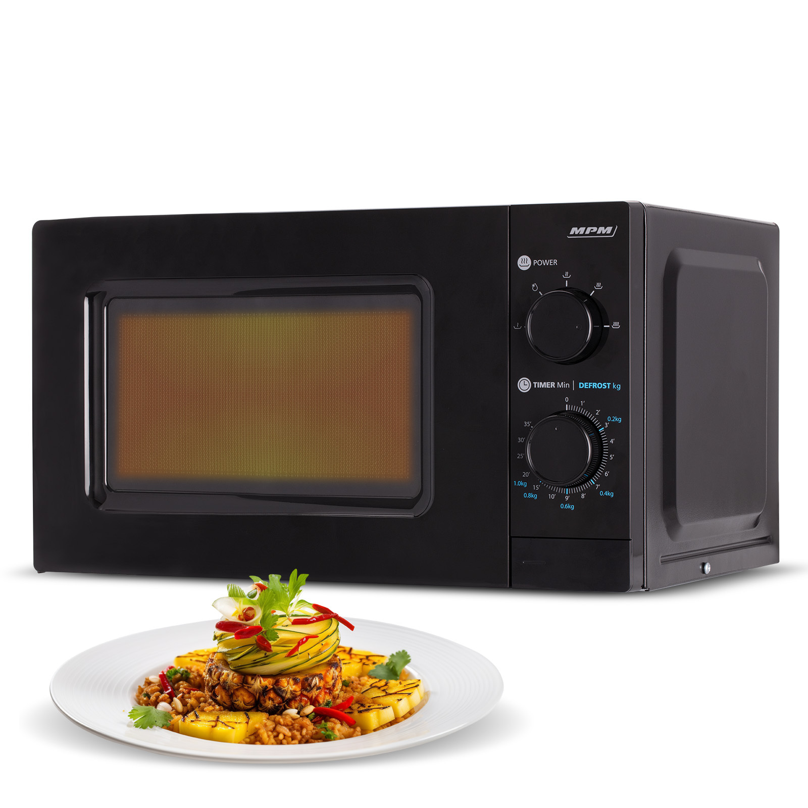Mikrowelle 20l schwarz MPM-20-KMM-11