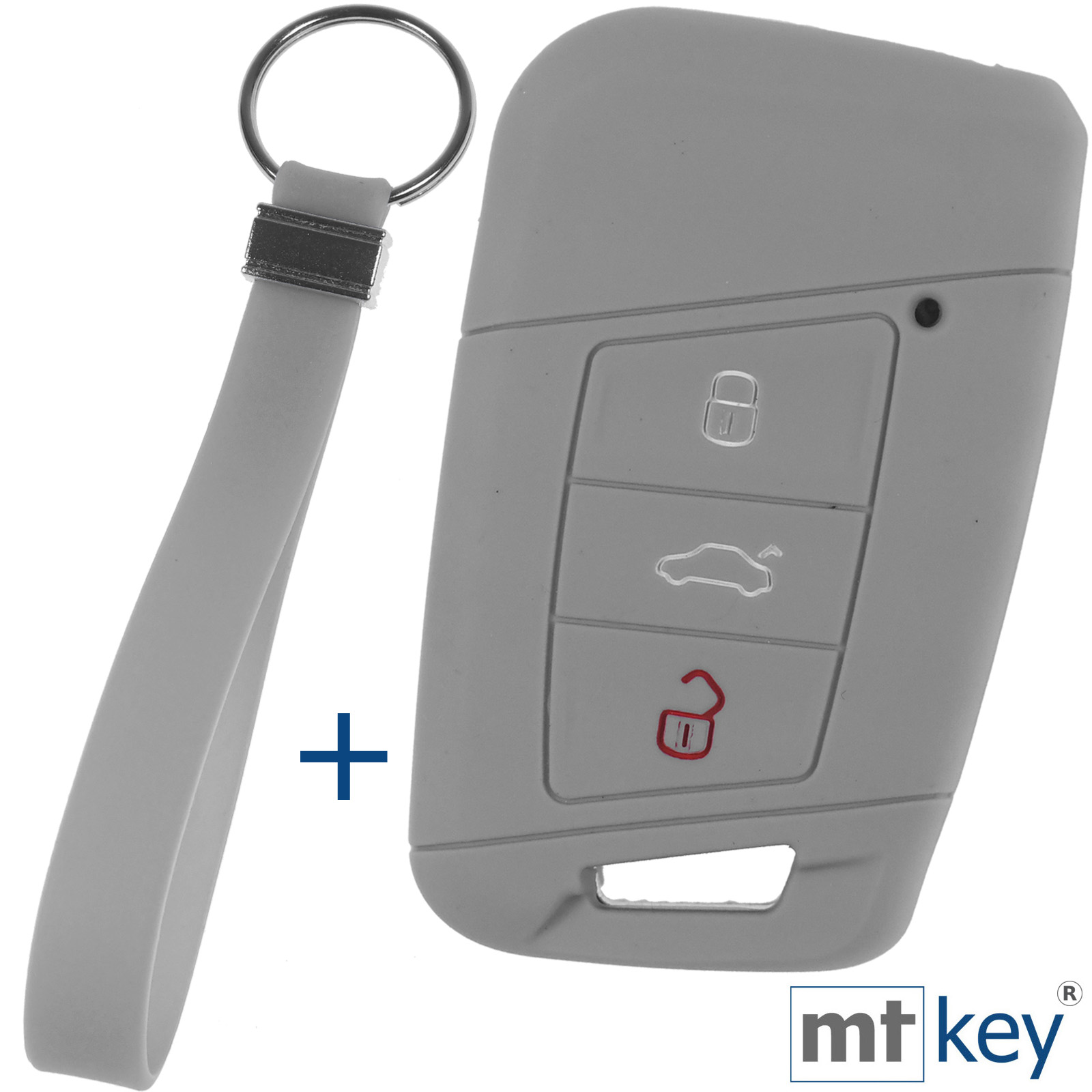 Smart Schlüssel Gummi Schlüsselhülle in Blau Geeignet Für VW Golf