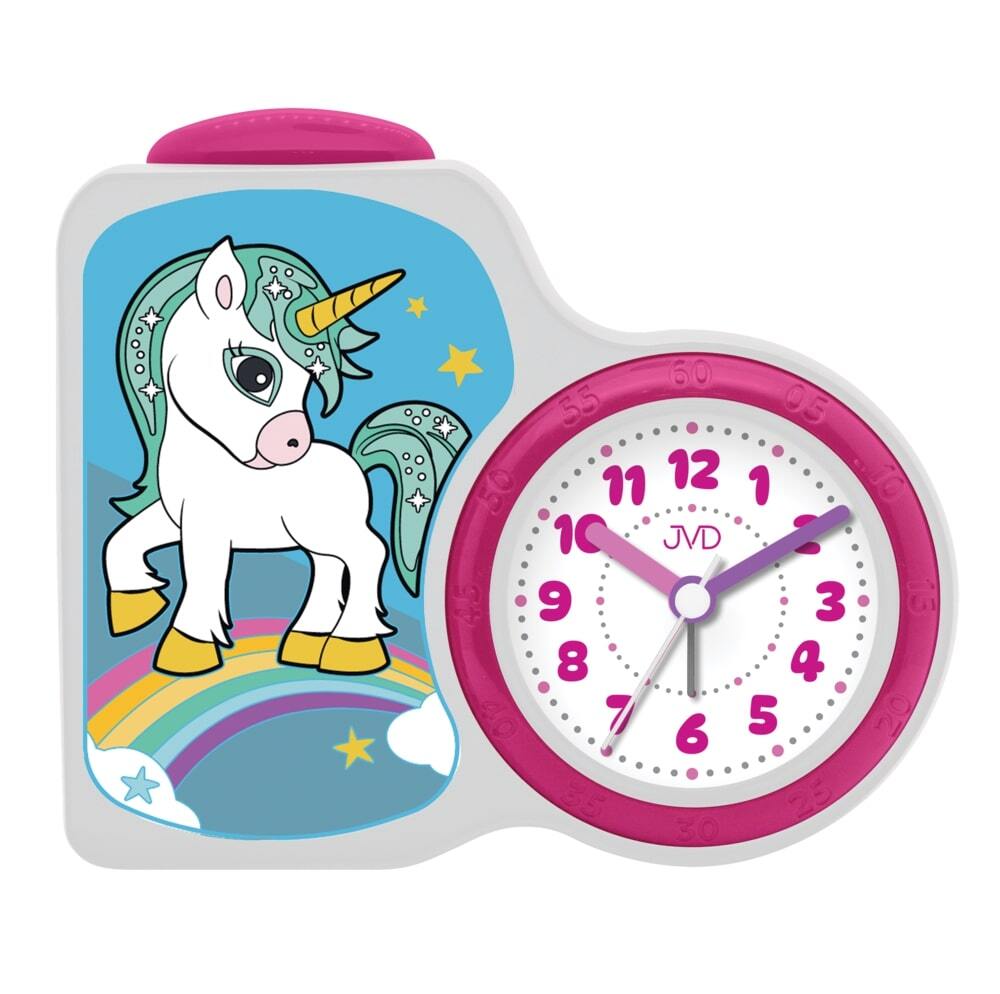 Kinderwecker JVD SRP163.2, Einhorn, tickend, leise und schwingend