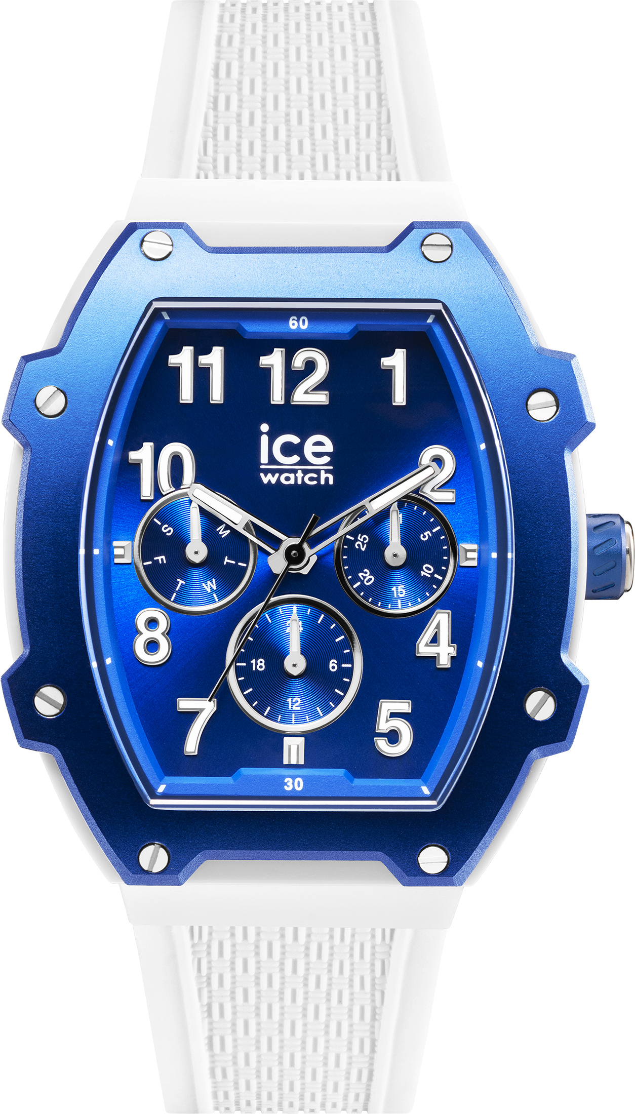 Hodinky Ice-Watch Ice Boliday plastové biele modré (M)