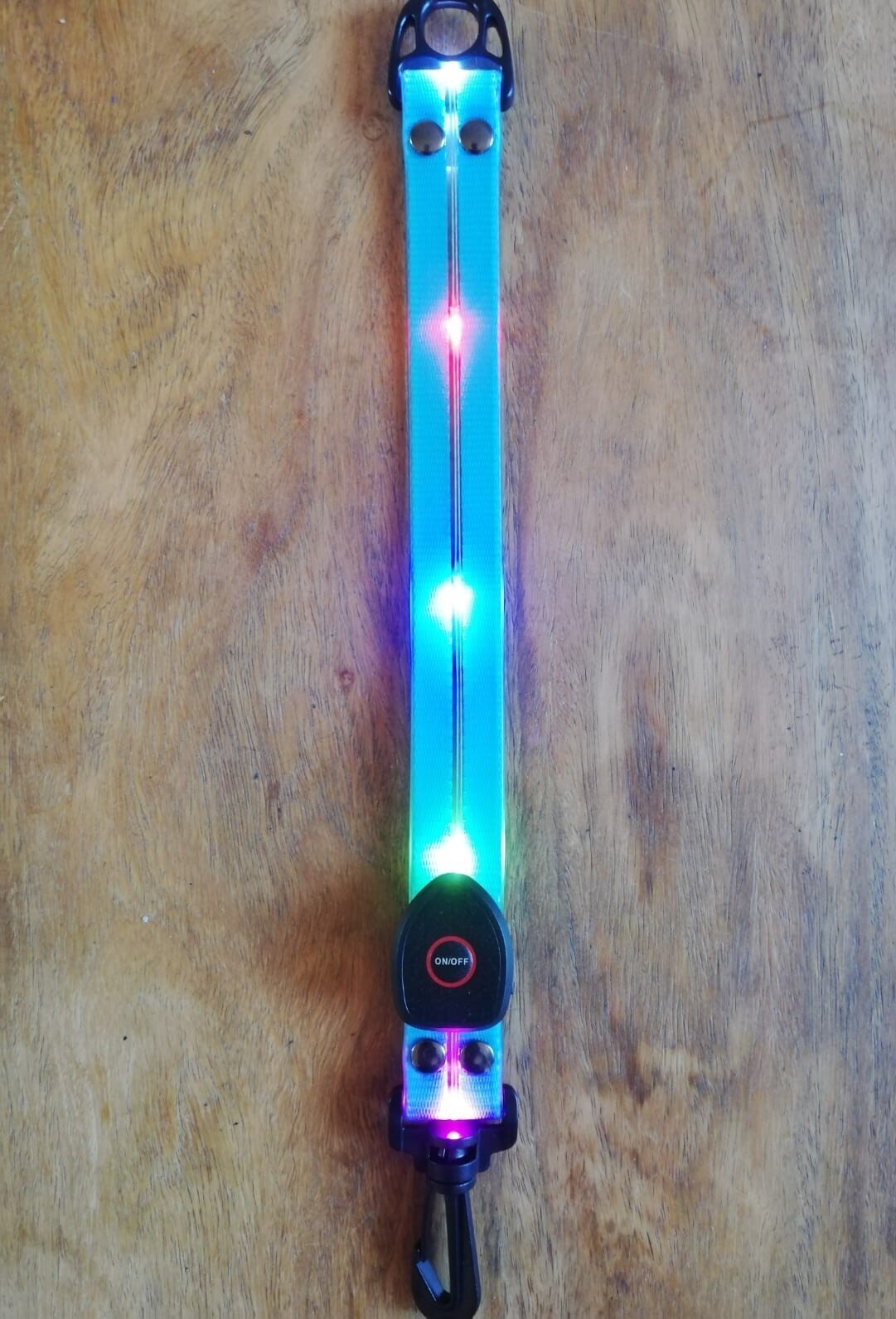 Illes-Laedchen Rucksackblinklicht LED Blinklicht Sicherhheit in der Dunkelheit Akku wiederaufladbar blau