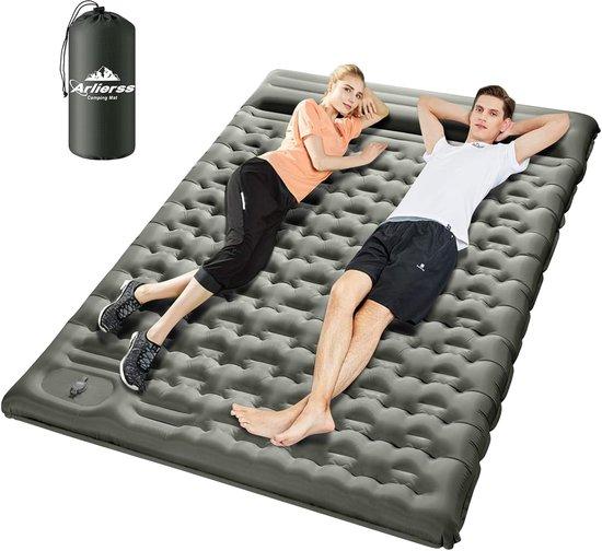 OEM Selbstauflüsternde Campingmat, 2-Personen-Schlafsack, 200 x 140 cm, mit integriertem Kompressor, dichter Campingmat mit Kissen für Wanderungen, Outdoor, Reisen, Wandern, Strand, grün 2026