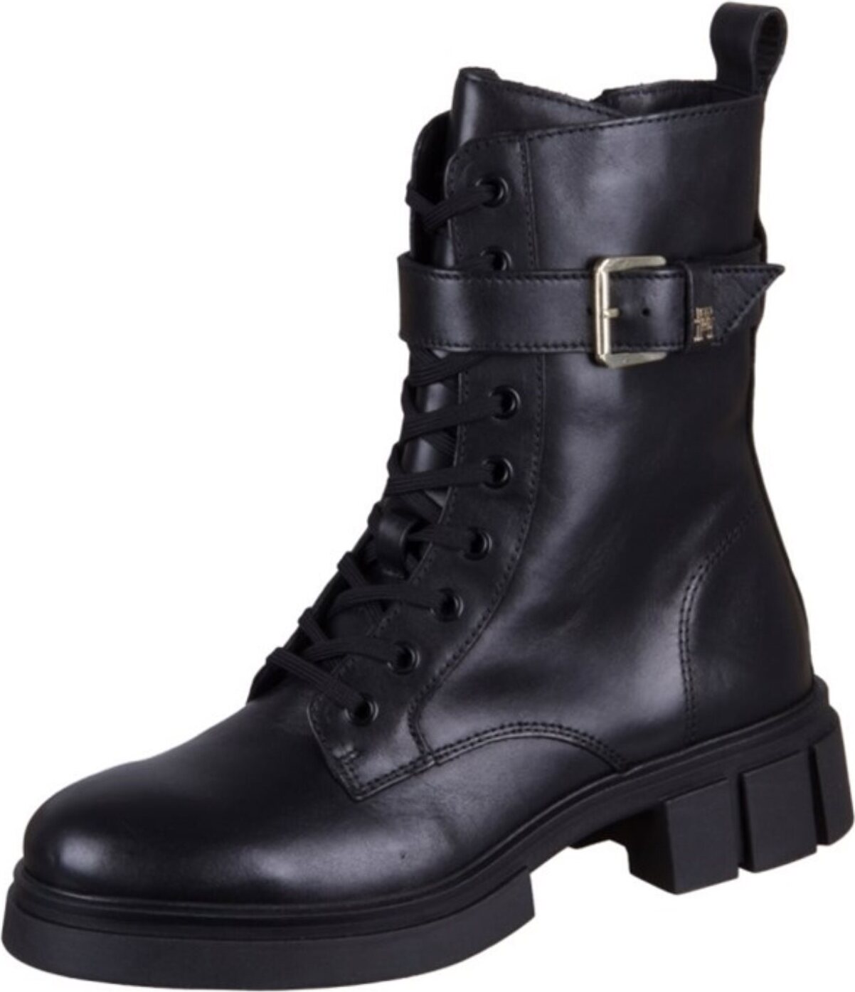 Tommy Hilfiger Obuv Cool Feminine Bikerboot Black Leather, FW0FW07322BDS